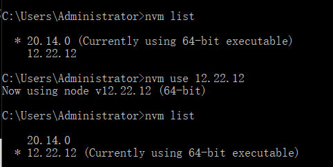 多个版本的nodejs-版本控制工具nvm